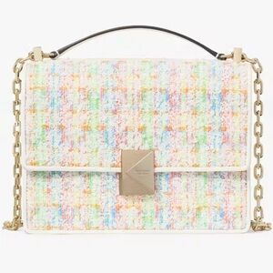 kate spade new york Deco Tweed Chain Strap Mini Shoulder Bag
